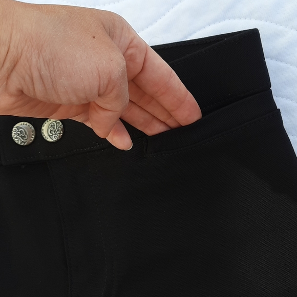 EUC high waisted black ankle jeans pants Sz S - Picture 10 of 16